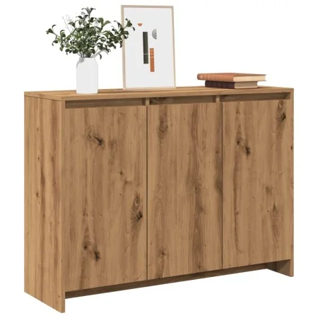Aparador de madera de ingeniería roble artisan 102x33x75 cm de , Aparadores - Ref: Foro24-856781, Precio: 114,96 €, Descuento: %