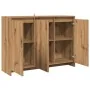 Aparador de madera de ingeniería roble artisan 102x33x75 cm de , Aparadores - Ref: Foro24-856781, Precio: 114,96 €, Descuento: %