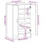 Mueble zapatero madera ingeniería roble artisan 60x35x92 cm by , Shoe racks and shoe organizers - Ref: Foro24-856699, Price: ...