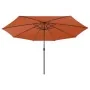 Sombrilla de jardín con luces LED terracota 400 cm von , Sonnenschirme - Ref: Foro24-312535, Preis: 100,14 €, Rabatt: %