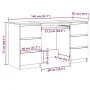 Escritorio madera de ingeniería envejecida 140x50x77 cm von , Schreibtische - Ref: Foro24-855960, Preis: 198,05 €, Rabatt: %