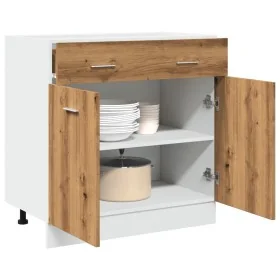 Armario inferior cajón “Lyon” madera roble artisan de , Armarios de cocina - Ref: Foro24-856093, Precio: 109,37 €, Descuento: %