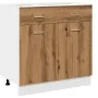 Armario inferior cajón “Lyon” madera roble artisan by , Kitchen cabinets - Ref: Foro24-856093, Price: 109,37 €, Discount: %