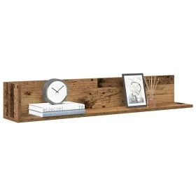 Estantes de pared 2 uds madera envejecida 100x16,5x16,5 cm by , Shelves and shelves - Ref: Foro24-860047, Price: 40,64 €, Dis...