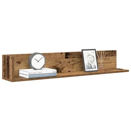 Estantes de pared 2 uds madera envejecida 100x16,5x16,5 cm by , Shelves and shelves - Ref: Foro24-860047, Price: 40,64 €, Dis...