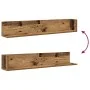 Estantes de pared 2 uds madera envejecida 100x16,5x16,5 cm by , Shelves and shelves - Ref: Foro24-860047, Price: 40,64 €, Dis...