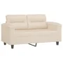 Juego de sofás con cojines 3 piezas tela microfibra beige by , Sofas - Ref: Foro24-3202325, Price: 590,66 €, Discount: %