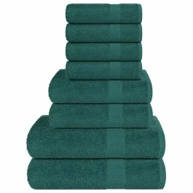 Juego de toallas 8 piezas 100% algodón verde 360 gsm by , Toallas de baño y manoplas - Ref: Foro24-137069, Price: 38,50 €, Di...