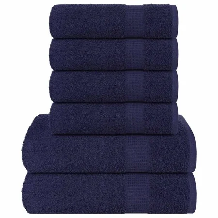 Juego de toallas 6 piezas 100% algodón azul marino 360 gsm von , Toallas de baño y manoplas - Ref: Foro24-137083, Preis: 35,5...