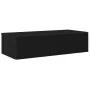 Estante de pared con cajones de madera contrachapada negro by , Shelves and shelves - Ref: Foro24-859969, Price: 58,77 €, Dis...