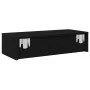 Estante de pared con cajones de madera contrachapada negro by , Shelves and shelves - Ref: Foro24-859969, Price: 58,77 €, Dis...
