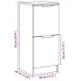 Aparador madera de ingeniería roble artisian 30x30x70 cm by , Sideboards - Ref: Foro24-856961, Price: 45,97 €, Discount: %