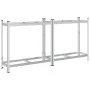 Estantería de 2 capas para neumáticos 2 uds Plata 110x40x109 cm by , Industrial shelving - Ref: Foro24-4016967, Price: 59,53 ...