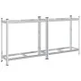 Estantería de 2 capas para neumáticos 2 uds Plata 110x40x109 cm by , Industrial shelving - Ref: Foro24-4016967, Price: 59,53 ...