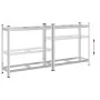 Estantería de 2 capas para neumáticos 2 uds Plata 110x40x109 cm by , Industrial shelving - Ref: Foro24-4016967, Price: 59,53 ...