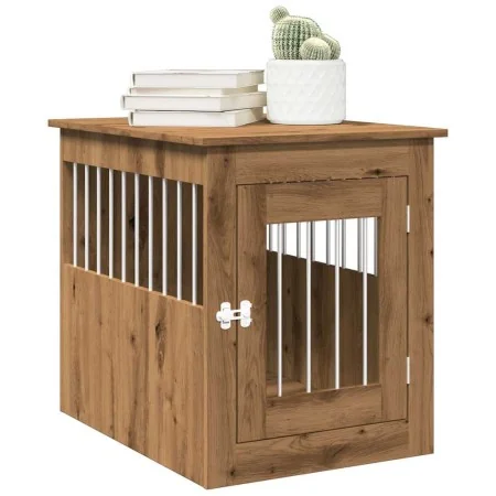 Jaula para perros madera ingeniería roble artesanal 55x75x65 cm von , Hundehütten - Ref: Foro24-857640, Preis: 87,91 €, Rabat...