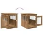 Jaula para perros madera ingeniería roble artesanal 55x75x65 cm von , Hundehütten - Ref: Foro24-857640, Preis: 87,91 €, Rabat...