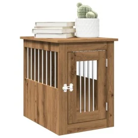 Jaula para perros madera ingeniería roble artesanal 45x62x59cm by , Dog kennels - Ref: Foro24-857637, Price: 70,11 €, Discoun...