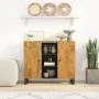 Aparador con 2 puertas madera maciza de mango 90x33x75 cm by , Sideboards - Ref: Foro24-352928, Price: 200,17 €, Discount: %