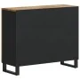 Aparador con 2 puertas madera maciza de mango 90x33x75 cm by , Sideboards - Ref: Foro24-352928, Price: 200,17 €, Discount: %