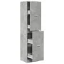 Armario botiquín madera ingeniería gris hormigón 40x41x144,5 cm by , Lockers and storage cabinets - Ref: Foro24-3309648, Pric...