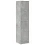 Armario botiquín madera ingeniería gris hormigón 40x41x144,5 cm by , Lockers and storage cabinets - Ref: Foro24-3309648, Pric...