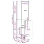 Armario botiquín madera ingeniería gris hormigón 40x41x144,5 cm by , Lockers and storage cabinets - Ref: Foro24-3309648, Pric...