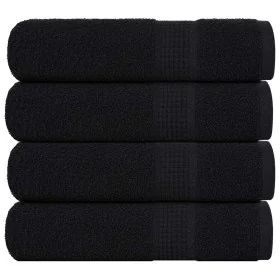 Toallas de ducha 4 uds 100% algodón negro 70x140 cm 360 gsm by , Towels - Ref: Foro24-136954, Price: 35,30 €, Discount: %