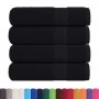 Toallas de ducha 4 uds 100% algodón negro 70x140 cm 360 gsm de , Toallas - Ref: Foro24-136954, Precio: 35,30 €, Descuento: %