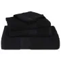 Toallas de ducha 4 uds 100% algodón negro 70x140 cm 360 gsm de , Toallas - Ref: Foro24-136954, Precio: 35,30 €, Descuento: %
