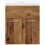 Juego de muebles de baño 2 piezas madera ingeniería envejecida de , Muebles de baño - Ref: Foro24-3328581, Precio: 124,73 €, ...