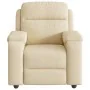 Sillón reclinable de tela crema de , Sillones - Ref: Foro24-4015688, Precio: 187,70 €, Descuento: %