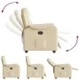 Sillón reclinable de tela crema de , Sillones - Ref: Foro24-4015688, Precio: 187,70 €, Descuento: %
