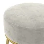 Hocker redondo gris claro terciopelo by , Folding stools and chairs - Ref: Foro24-340255, Price: 41,94 €, Discount: %