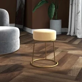 Hocker redondo terciopelo albaricoque by , Folding stools and chairs - Ref: Foro24-340257, Price: 44,72 €, Discount: %