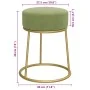 Hocker redondo verde mostaza terciopelo von , Klapphocker und Stühle - Ref: Foro24-340262, Preis: 43,63 €, Rabatt: %