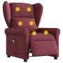 Sillón de masaje reclinable eléctrico tela rojo tinto de , Sillones - Ref: Foro24-3303367, Precio: 259,69 €, Descuento: %