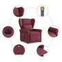 Sillón de masaje reclinable eléctrico tela rojo tinto de , Sillones - Ref: Foro24-3303367, Precio: 259,69 €, Descuento: %
