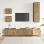 Mueble para TV de pared madera contrachapada artesanal 5 piezas by , TV Furniture - Ref: Foro24-3329000, Price: 225,04 €, Dis...