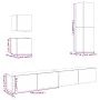 Mueble para TV de pared madera contrachapada artesanal 5 piezas by , TV Furniture - Ref: Foro24-3329000, Price: 225,04 €, Dis...