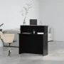 Mostrador de recepción negro 100x50x103,5 cm madera ingeniería von , Schreibtische - Ref: Foro24-859025, Preis: 128,60 €, Rab...
