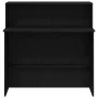 Mostrador de recepción negro 100x50x103,5 cm madera ingeniería von , Schreibtische - Ref: Foro24-859025, Preis: 128,60 €, Rab...