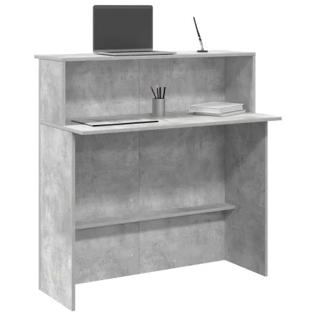 Mostrador de recepción gris hormigón 100x50x103,5 cm by , Desks - Ref: Foro24-859027, Price: 114,22 €, Discount: %