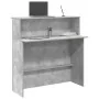 Mostrador de recepción gris hormigón 100x50x103,5 cm by , Desks - Ref: Foro24-859027, Price: 114,22 €, Discount: %