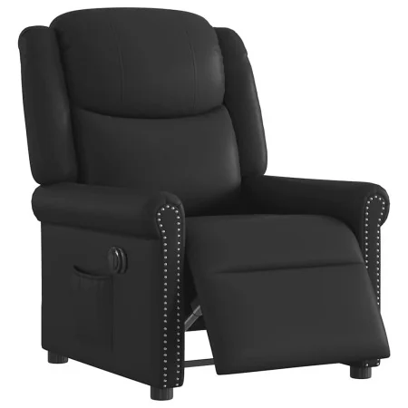 Sillón reclinable eléctrico cuero sintético negro brillante by , Armchairs - Ref: Foro24-3303414, Price: 263,05 €, Discount: %