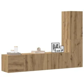 Muebles de TV de pared 3 uds madera ingeniería roble artesanal von , TV-Möbel - Ref: Foro24-3328962, Preis: 144,58 €, Rabatt: %