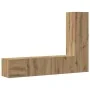 Muebles de TV de pared 3 uds madera ingeniería roble artesanal von , TV-Möbel - Ref: Foro24-3328962, Preis: 144,58 €, Rabatt: %