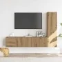 Muebles de TV de pared 3 uds madera ingeniería roble artesanal von , TV-Möbel - Ref: Foro24-3328962, Preis: 144,58 €, Rabatt: %