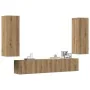 Muebles de TV de pared 4 uds madera ingeniería roble artesanal von , TV-Möbel - Ref: Foro24-3328948, Preis: 183,13 €, Rabatt: %