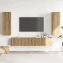 Muebles de TV de pared 4 uds madera ingeniería roble artesanal von , TV-Möbel - Ref: Foro24-3328948, Preis: 183,13 €, Rabatt: %